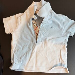 Burberry Light Blue Kids Polo Shirt